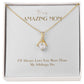 Enchanting Elegance Ribbon Necklace - I'll Always Love You More Than My Siblings Do