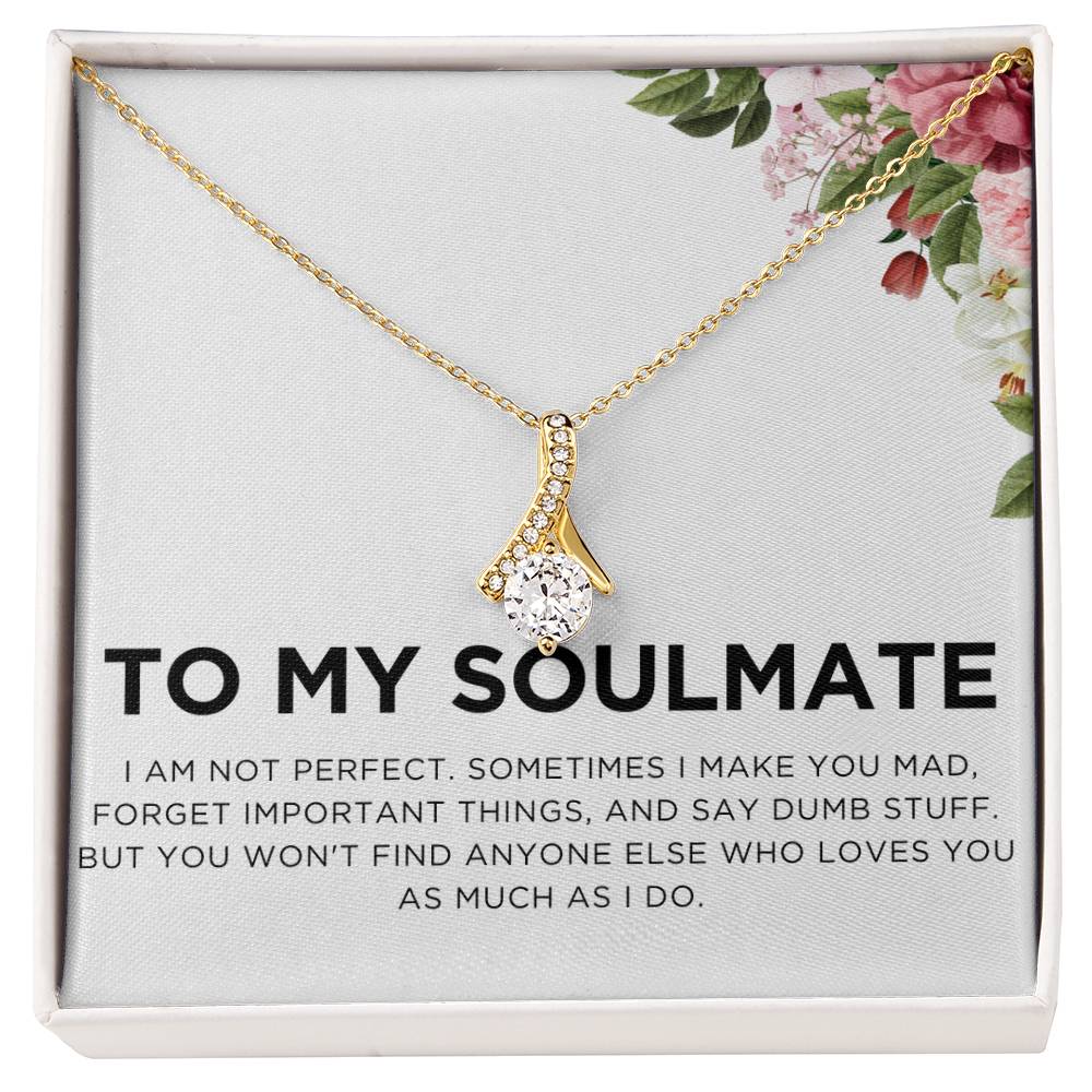 To My Soulmate - Enchanting Elegance Ribbon Necklace