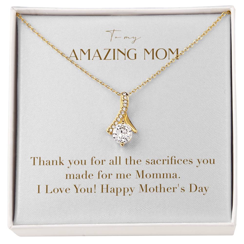 Enchanting Elegance Ribbon Necklace - Thank You for all the Sacrifices