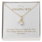 Enchanting Elegance Ribbon Necklace - Sometimes You Get it Right The First Time