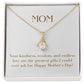 Enchanting Elegance Ribbon Necklace - Your Kindness Wisdom and Endless Love