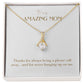 Enchanting Elegance Ribbon Necklace - Thanks For Always Being a Phone Call Away