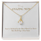 Enchanting Elegance Ribbon Necklace - You're Definitely The Best Mom Ever