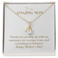 Enchanting Elegance Ribbon Necklace - Thanks for Putting Up With My Tantrums