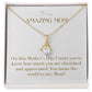 Enchanting Elegance Ribbon Necklace - On This Mother's Day I Want You to Know How Much You are Cherished