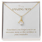 Enchanting Elegance Ribbon Necklace - Sometimes You Forget