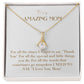 Enchanting Elegance Ribbon Necklace - For All The Times I Forgot to Say Thank You