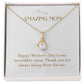 Enchanting Elegance Ribbon Necklace - Happy Mother's Day to My Incredible Mom
