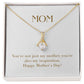 Enchanting Elegance Ribbon Necklace - You're Not Just My Mother You're Also My Inspiration