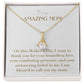 Enchanting Elegance Ribbon Necklace - On This Mother's Day I Want to Thank You