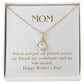 Enchanting Elegance Ribbon Necklace - You're Not Just My Parent You're My Friend