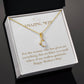 Enchanting Elegance Ribbon Necklace - For the Woman Who Has Given Me Everything