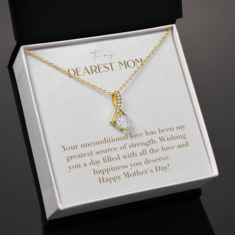 Enchanting Elegance Ribbon Necklace - You are My Hero and My Best Friend