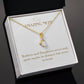 Enchanting Elegance Ribbon Necklace - Mothers and Daughters Never Truly Apart
