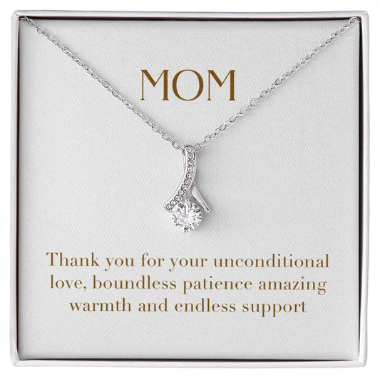 Enchanting Elegance Ribbon Necklace - Thank You for Your Unconditional Love