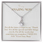 Enchanting Elegance Ribbon Necklace - For All The Times I Forgot to Say Thank You