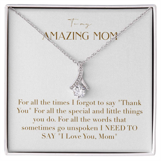 Enchanting Elegance Ribbon Necklace - For All The Times I Forgot to Say Thank You