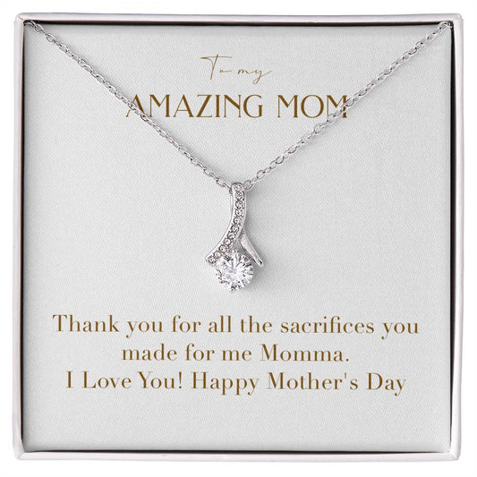 Enchanting Elegance Ribbon Necklace - Thank You for all the Sacrifices