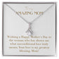 Enchanting Elegance Ribbon Necklace - To The Woman Who Has Shown Me Unconditional Love