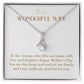 Enchanting Elegance Ribbon Necklace - To The Woman Who Fills Our Home With Love and Laughter
