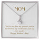 Enchanting Elegance Ribbon Necklace - You're Not Just My Parent You're My Friend
