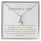 Enchanting Elegance Ribbon Necklace - I Want to Celebrate The Incredible Woman You Are