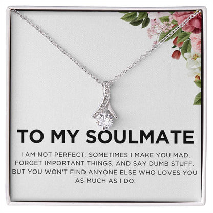 To My Soulmate - Enchanting Elegance Ribbon Necklace