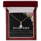Enchanting Elegance Ribbon Necklace - If My Eyes - Flower Design