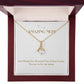 Enchanting Elegance Ribbon Necklace - Just Wanted to Remind You of How Lucky You Are To Be My Mom