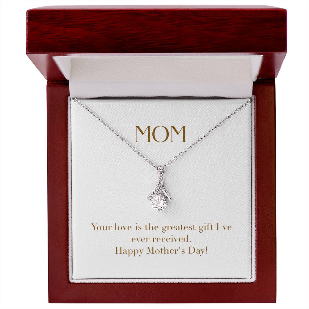 Enchanting Elegance Ribbon Necklace - Your Love is the Greatest Gift