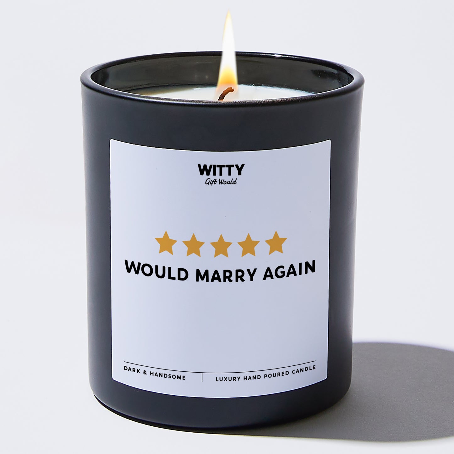 Anniversary Present - 5 Star Would Marry Again - Candle