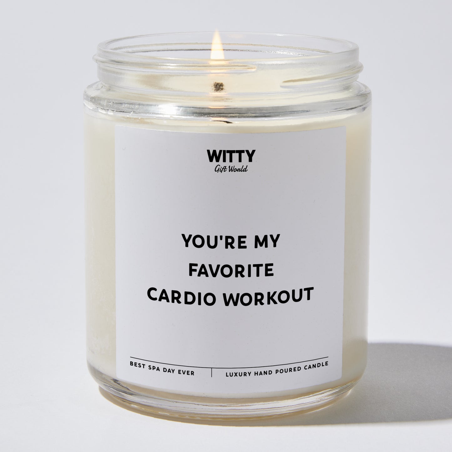 Anniversary Present - You're My Favorite Cardio Workout - Candle