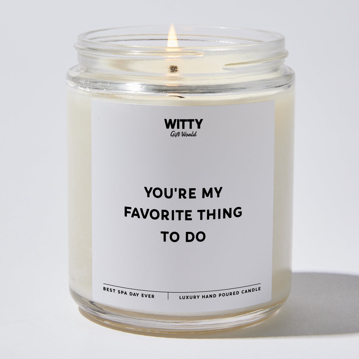 Anniversary Present - You're My Favorite Thing to Do - Candle