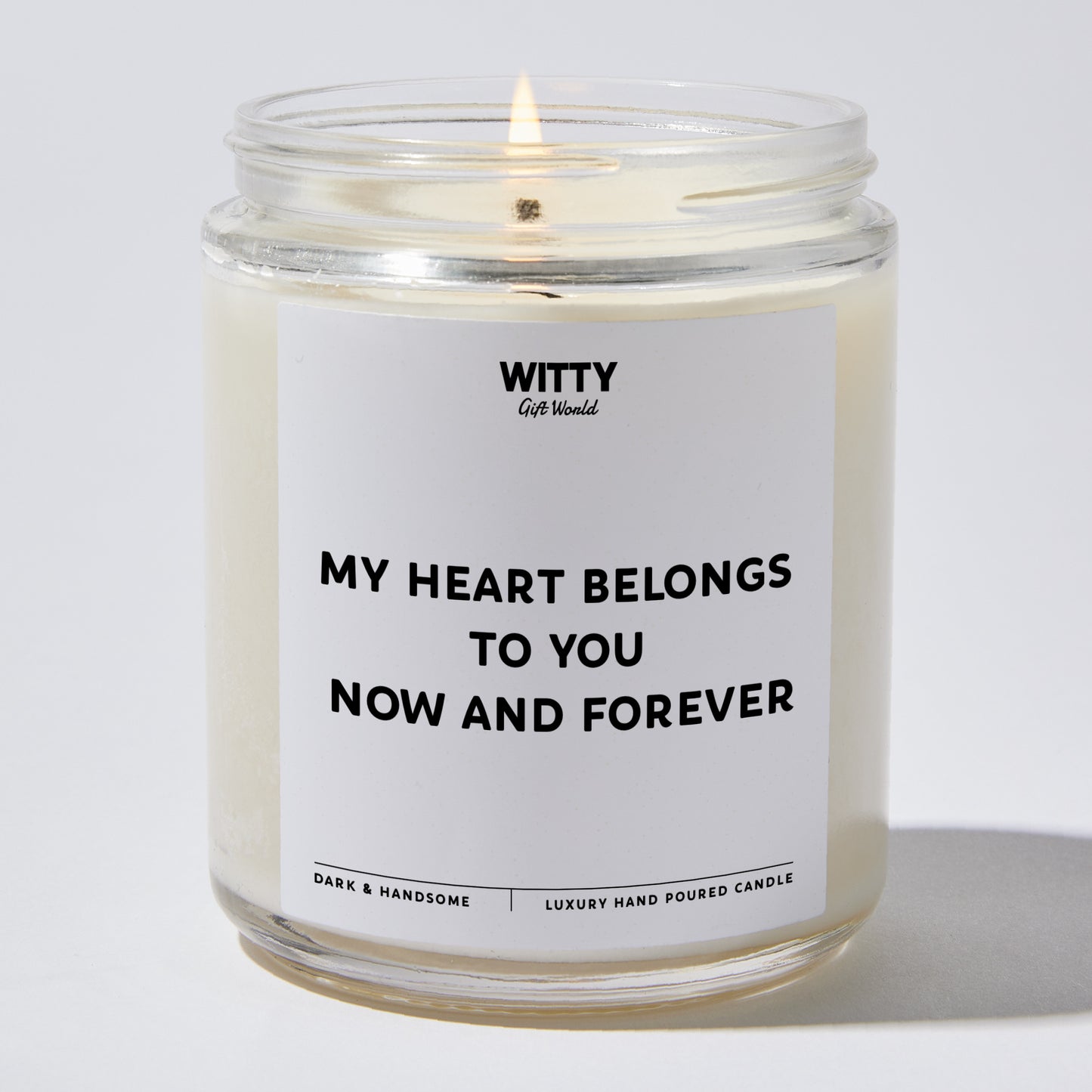 Anniversary Present - My Heart Belongs to You, Now and Forever - Candle