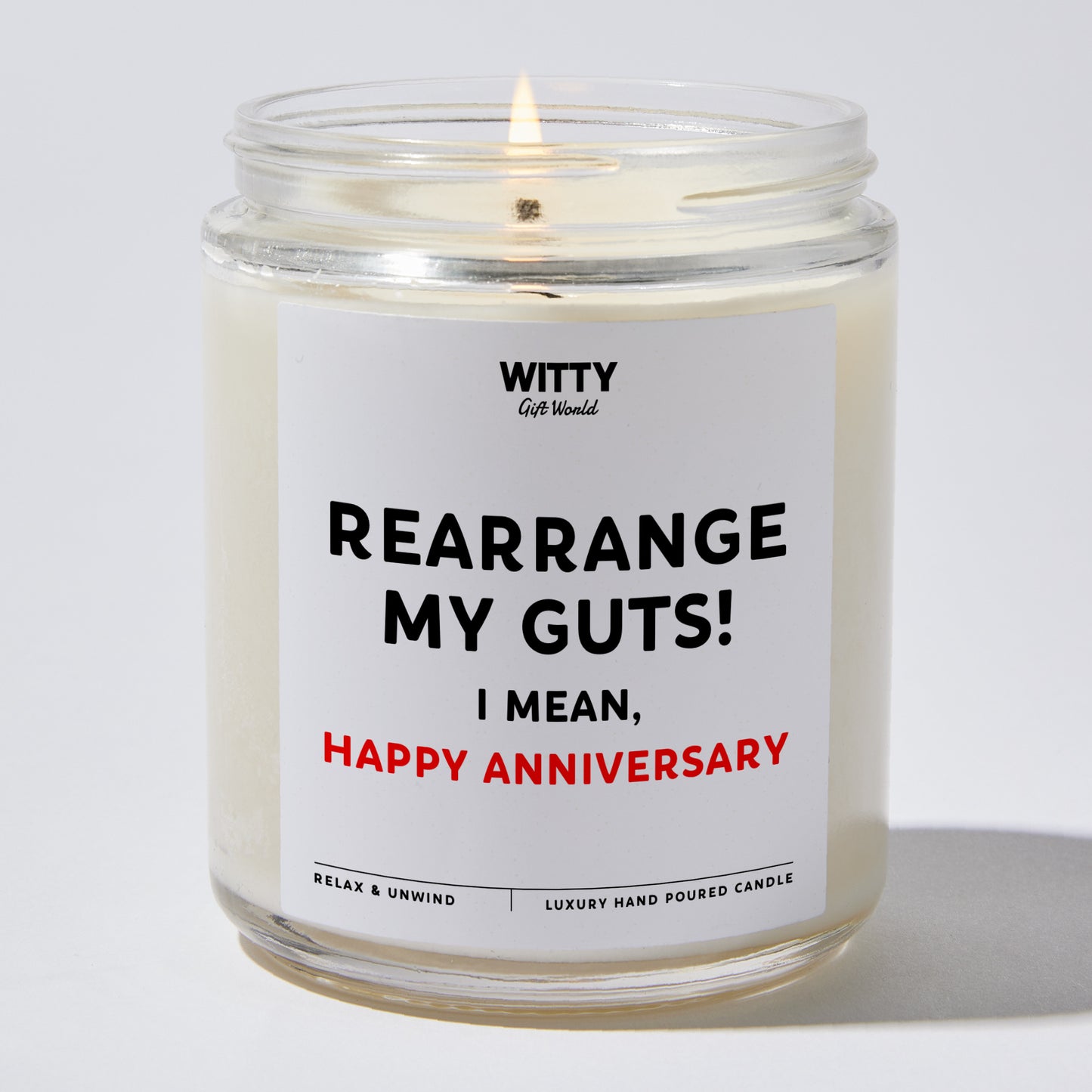 Anniversary Present - Rearrange My Guts! I Mean, Happy Anniversary - Candle