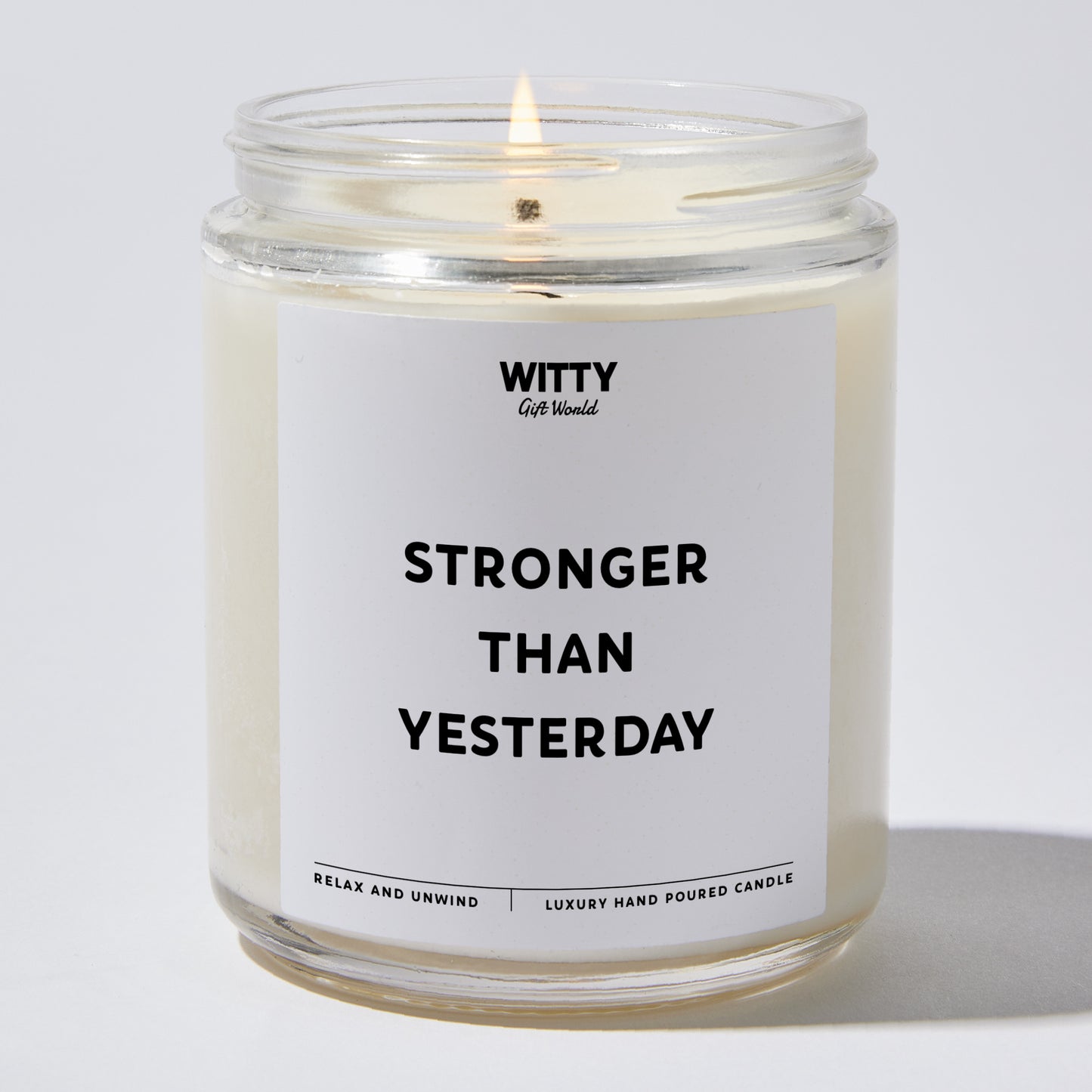 Self Care Gift - Stronger Than Yesterday - Candle