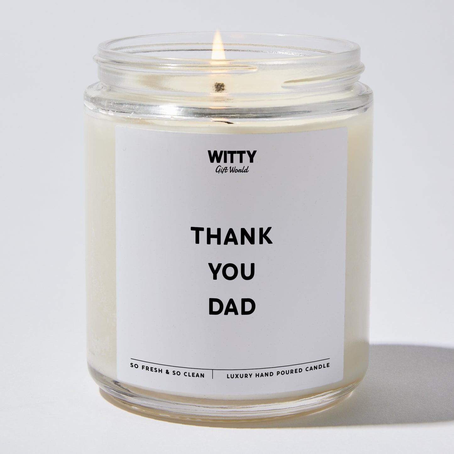 Gift for Father - Thank You Dad - Candle