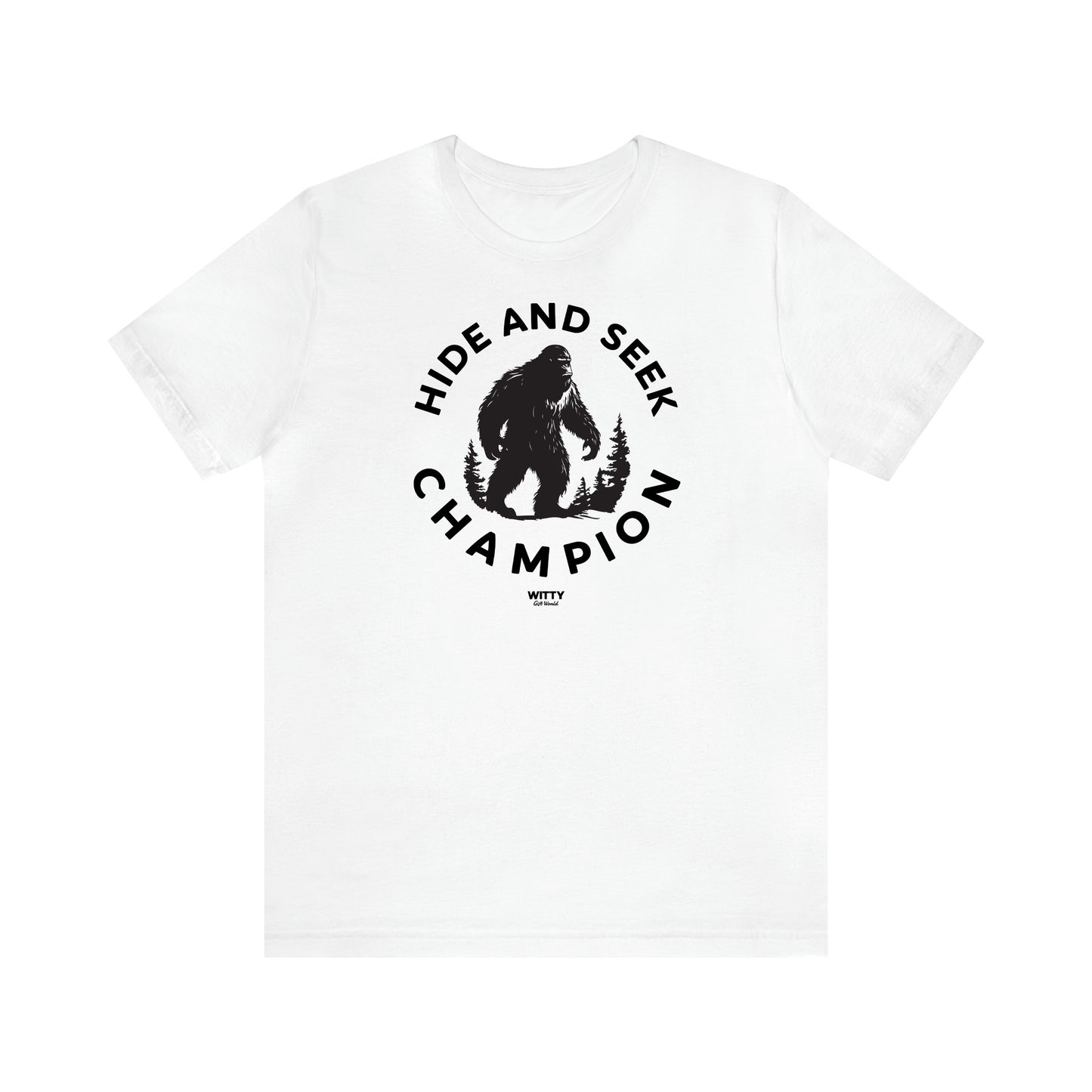 Men's T Shirts Hide and Seek Champion - Witty Gift World