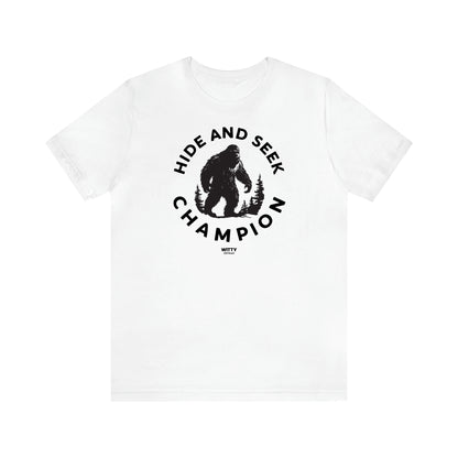 Men's T Shirts Hide and Seek Champion - Witty Gift World