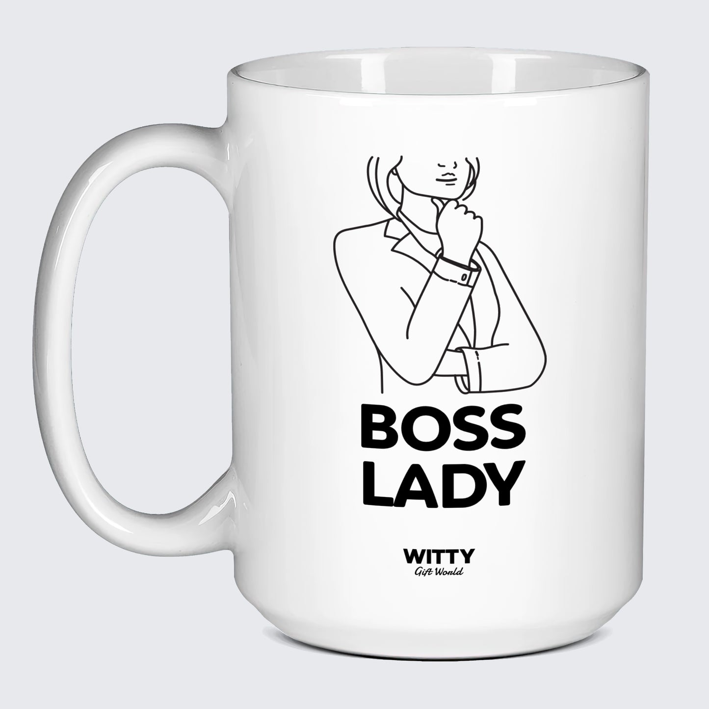 Funny Coffee Mugs Boss Lady - Witty Gift World