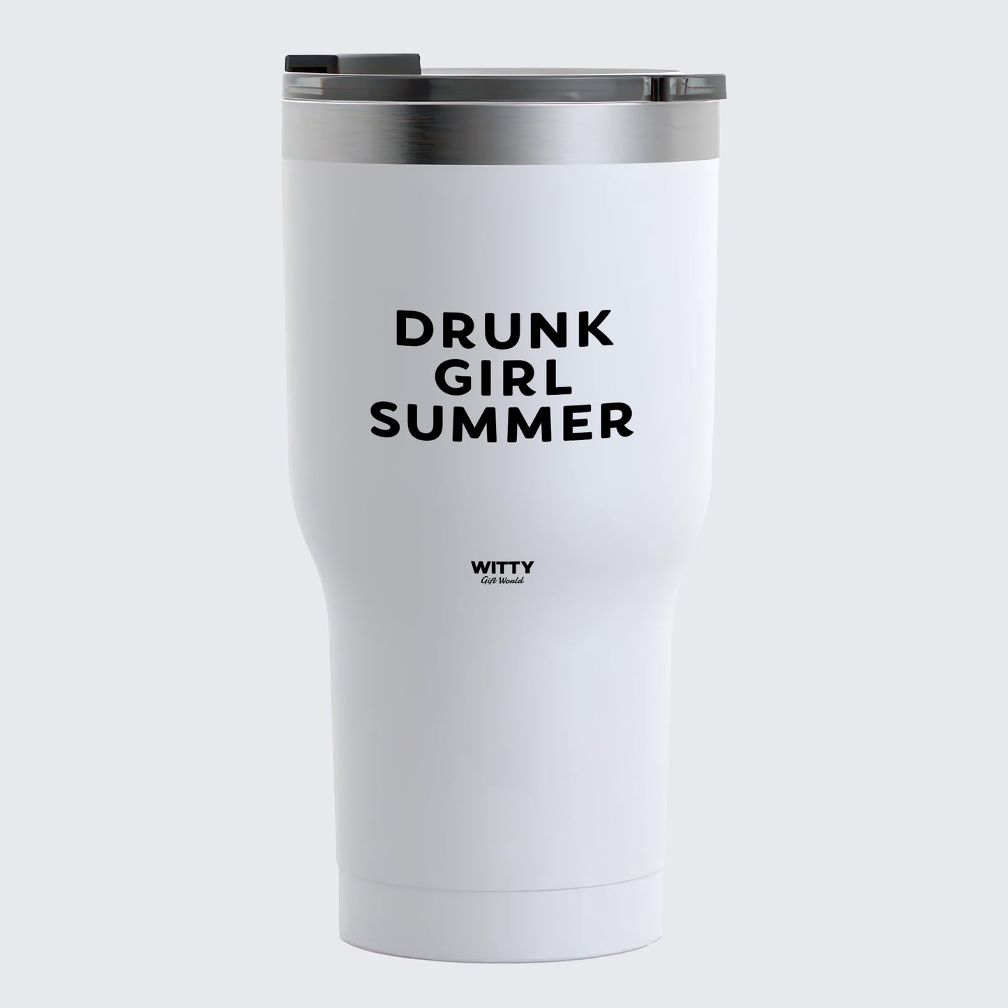 Travel Coffee Mug - Drunk Girl Summer - Coffee Tumbler