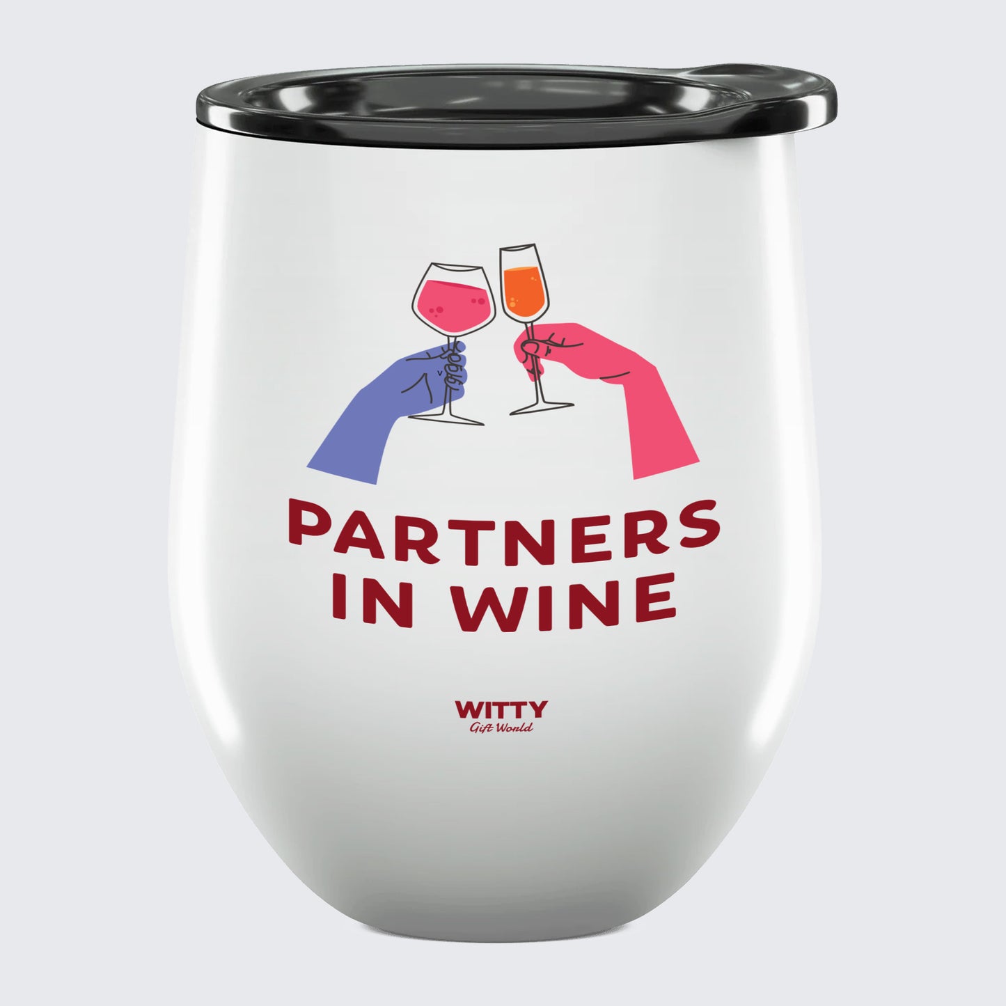 Wine Tumbler Partners in Wine - Unique and Funny Gift Shop